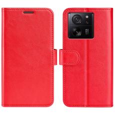  Xiaomi 13T / 13T Pro Fodral Crazy Horse L&auml;der R&ouml;d - Teknikhallen.se