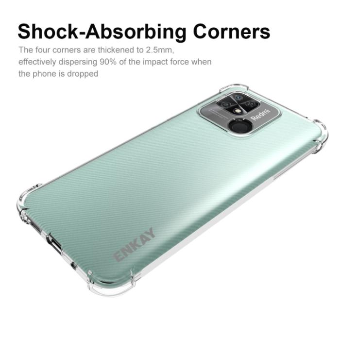 Bild 3, ENKAY ENKAY Xiaomi Redmi 10C Skal Shockproof Transparent - Teknikhallen.se