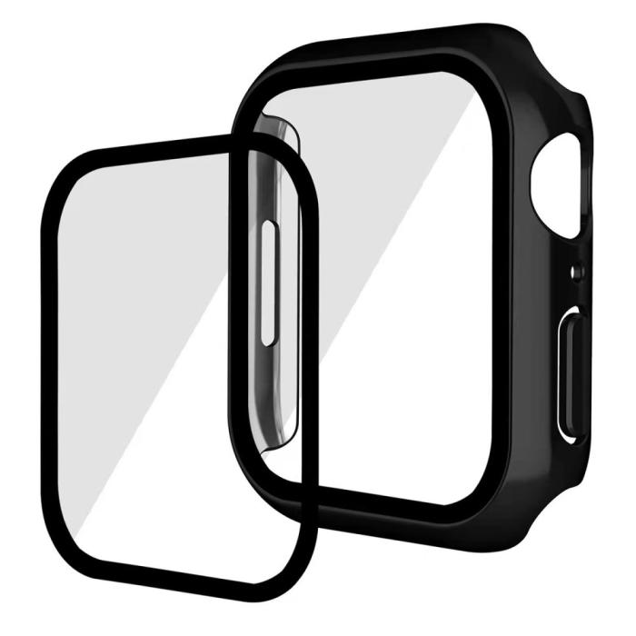 Bild 2,  Skärmskydd Härdat Glas Skydd Apple Watch 40 mm Svart - Teknikhallen.se