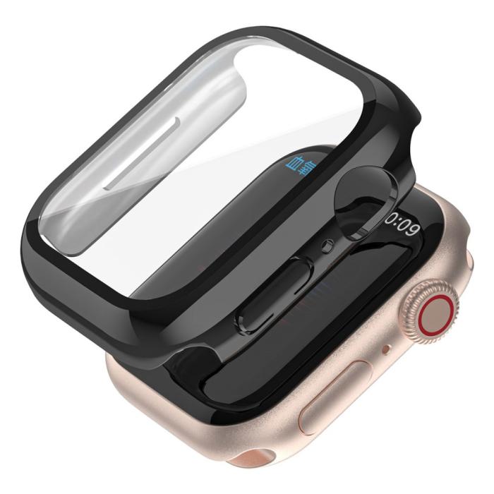 Bild 4,  Skärmskydd Härdat Glas Skydd Apple Watch 40 mm Svart - Teknikhallen.se