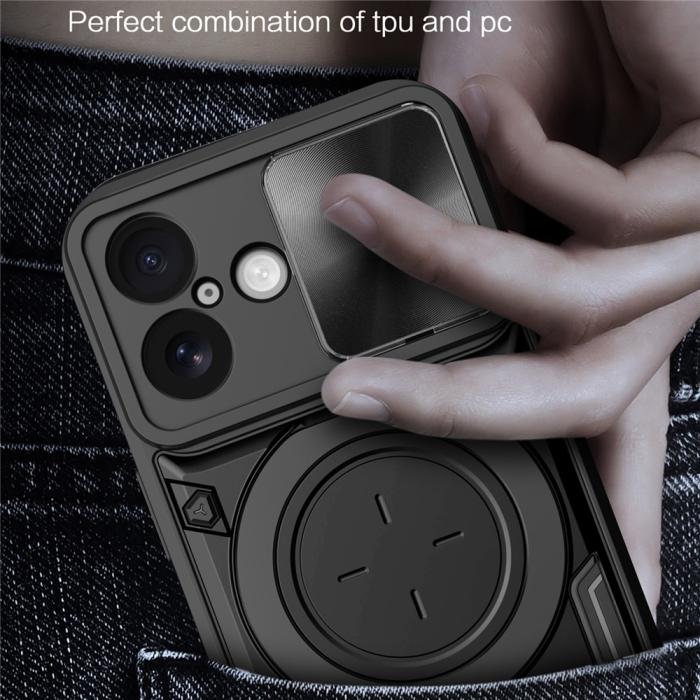 Bild 6,  iPhone 17 Skal CamShield Kickstand Hybrid Svart - Teknikhallen.se