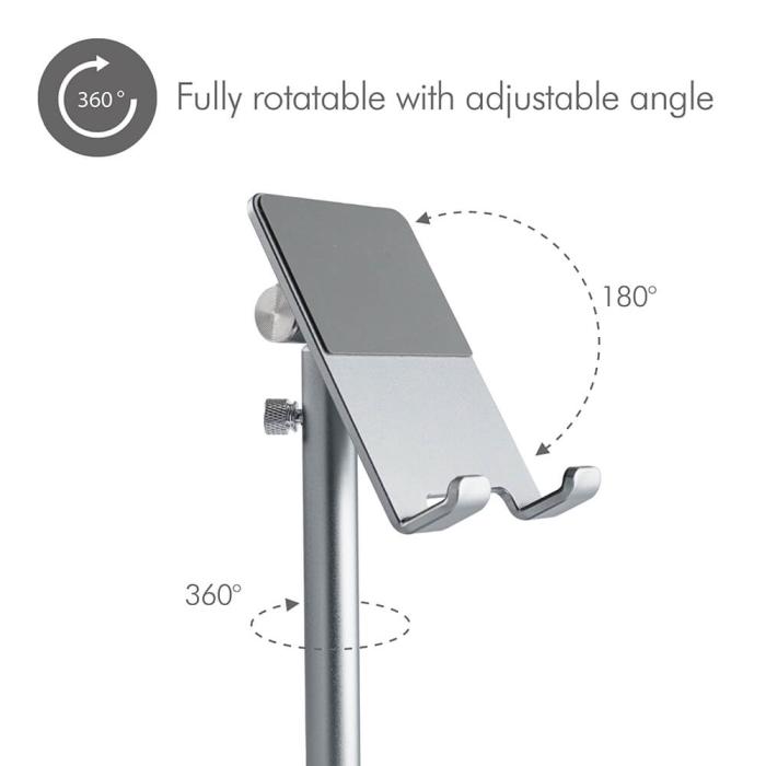 Bild 5, DESIRE2 DESIRE2 Adjustable Stand Smartphone and Tablet Silver - Teknikhallen.se