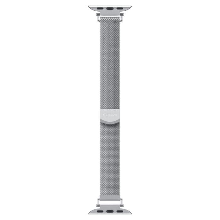 Bild 4, Spigen Spigen Apple Watch 38/40/41/42 mm Armband Milanese Silver - Teknikhallen.se