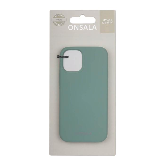 Bild 2, Onsala ONSALA iPhone 12 Mini Mobilskal Silikon Pine Green - Teknikhallen.se