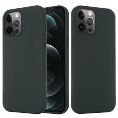  iPhone 15 Pro Max Skal MagSafe Silikon M&ouml;rk Gr&ouml;n - Teknikhallen.se