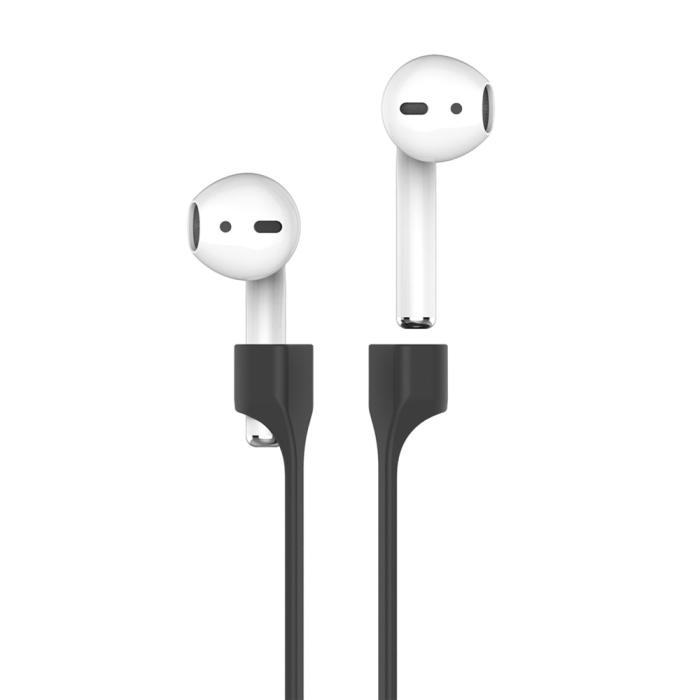 Bild 2, AHASTYLE AHASTYLE AirPods Strap Halsrem Silikon Svart - Teknikhallen.se
