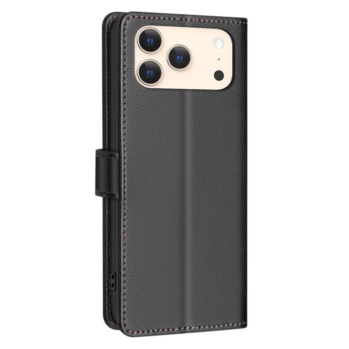 Bild 3, BINFEN BINFEN iPhone 17 Pro Max Fodral RFID Läder Svart - Teknikhallen.se