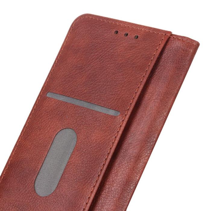 Bild 5, KHAZNEH KHAZNEH Galaxy S23 Ultra Flip Fodral Split Läder Brun - Teknikhallen.se