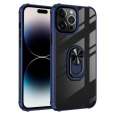  iPhone 14 Pro Max Skal Shockproof Armor Ring Bl&aring; - Teknikhallen.se