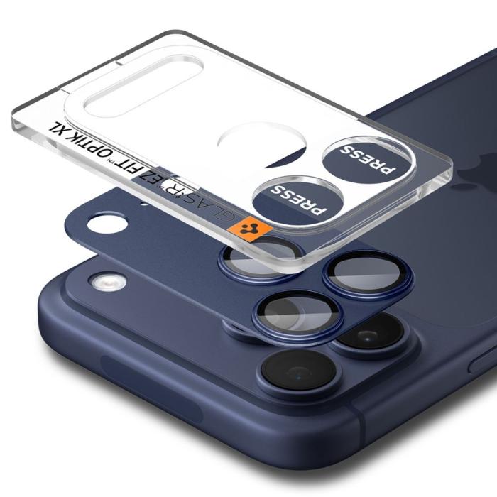Bild 2, Spigen Spigen iPhone 17 Pro Linsskydd Optik Pro GLAS.tR 