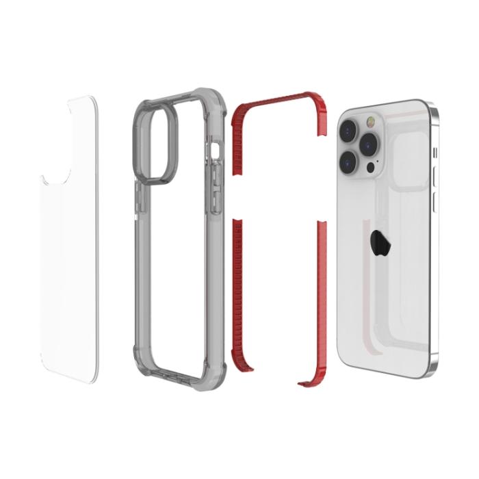 Bild 5,  iPhone 15 Pro Skal Shockproof Akryl/TPU Brun - Teknikhallen.se