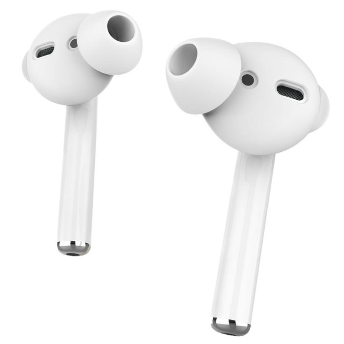 Bild 3, AHASTYLE AHASTYLE AirPods 2/1 3-PACK Öronpluggar Silikon Storlek L Vit - Teknikhallen.se