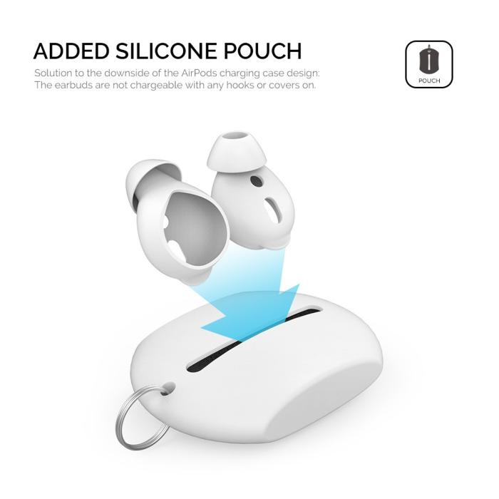Bild 6, AHASTYLE AHASTYLE AirPods 2/1 3-PACK Öronpluggar Silikon Storlek L Vit - Teknikhallen.se