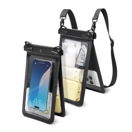 Spigen Spigen Universal Vattentät Väska Svart / Transparent - Teknikhallen.se