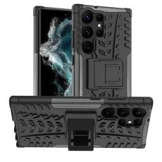  Galaxy S23 Ultra Skal Ultimata St&ouml;tt&aring;ligt med St&ouml;d Svart - Teknikhallen.se