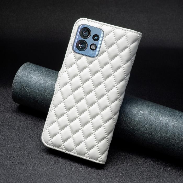 Bild 6,  Motorola Edge 40 Pro 5G Fodral Diamond Läder Vit - Teknikhallen.se