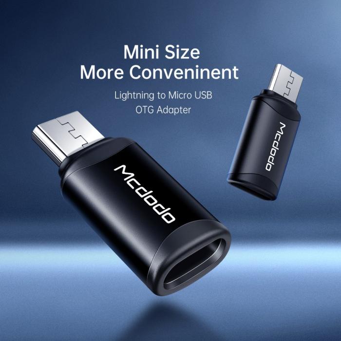 Bild 6, MCDODO Mcdodo Lightning Hona - MicroUSB Hane Adapter Svart - Teknikhallen.se