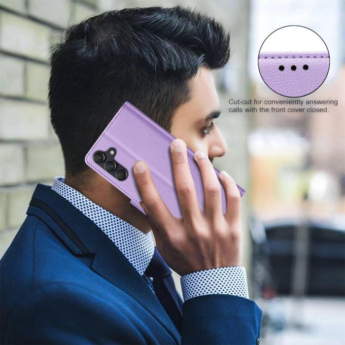 Bild 4,  Samsung Galaxy A16 / A26 5G Fodral RFID Läder Lila - Teknikhallen.se