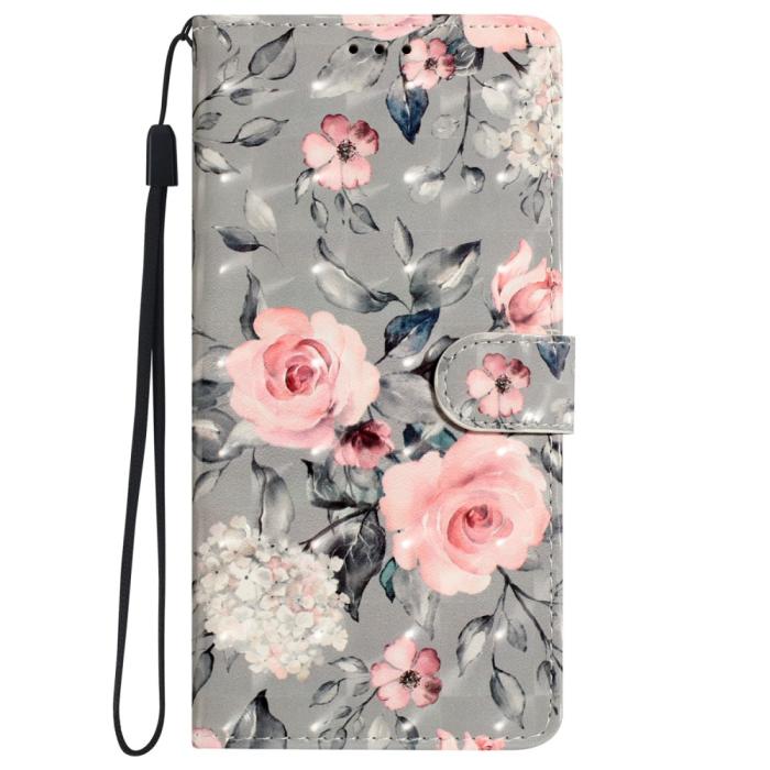 Bild 6,  iPhone 16 Pro Fodral Rosa Blommor - Teknikhallen.se