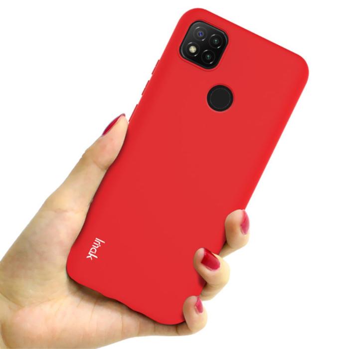 Bild 4, IMAK IMAK Xiaomi Redmi 9C Skal Skin Touch Röd - Teknikhallen.se