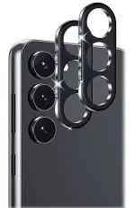  2-Pack Samsung A56 Linsskydd I H&auml;rdat Glas - Svart - Teknikhallen.se