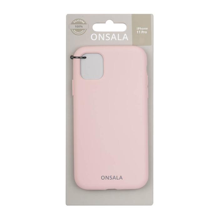 Bild 2, Onsala ONSALA iPhone 11 Pro Mobilskal Silikon Sand Pink - Teknikhallen.se