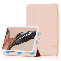  Google Pixel Tablet Fodral 2in1 Magnet Tri-Fold Ljus Rosa - Teknikhallen.se