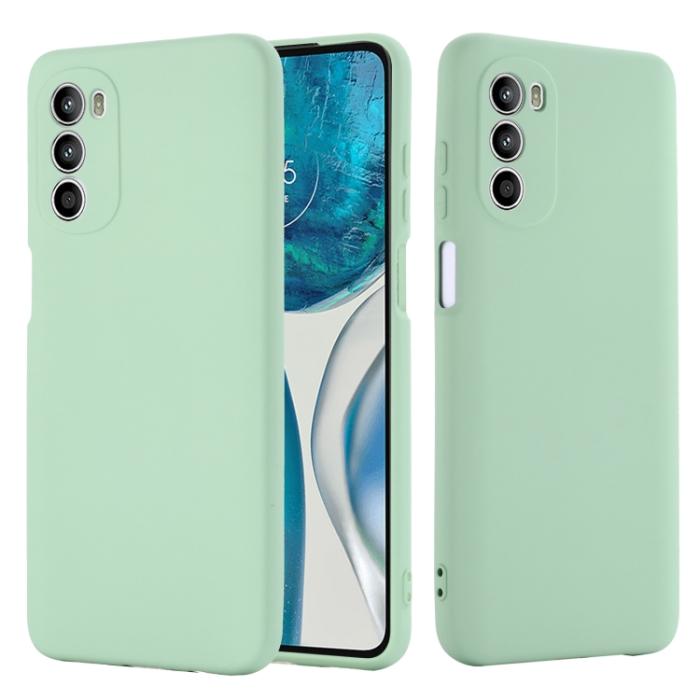 Bild 2,  Motorola Moto G52/G82 Skal Liquid Silikon Grön - Teknikhallen.se