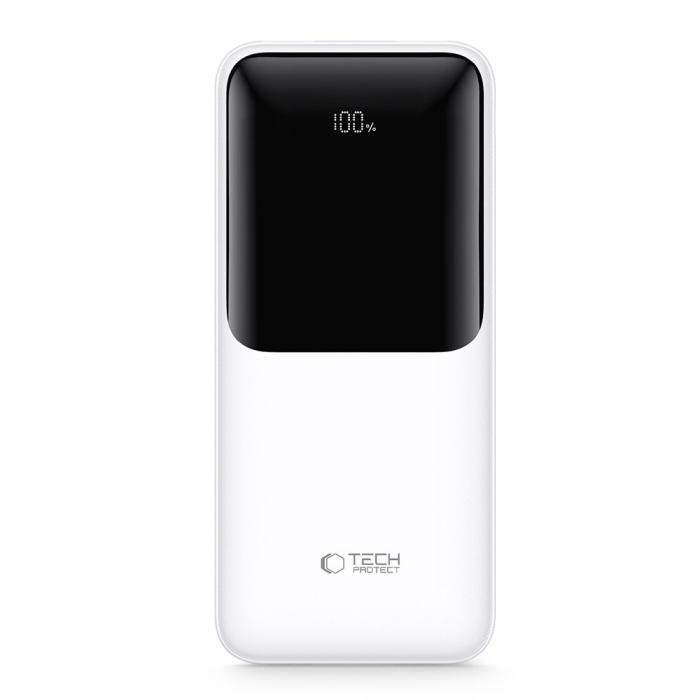 Bild 3, Tech-Protect Tech-Protect 30000 mAh 22.5W Powerbank Vit - Teknikhallen.se