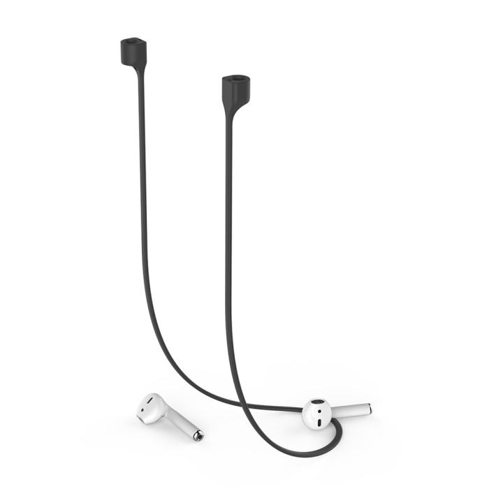 Bild 5, AHASTYLE AHASTYLE AirPods Strap Halsrem Silikon Svart - Teknikhallen.se