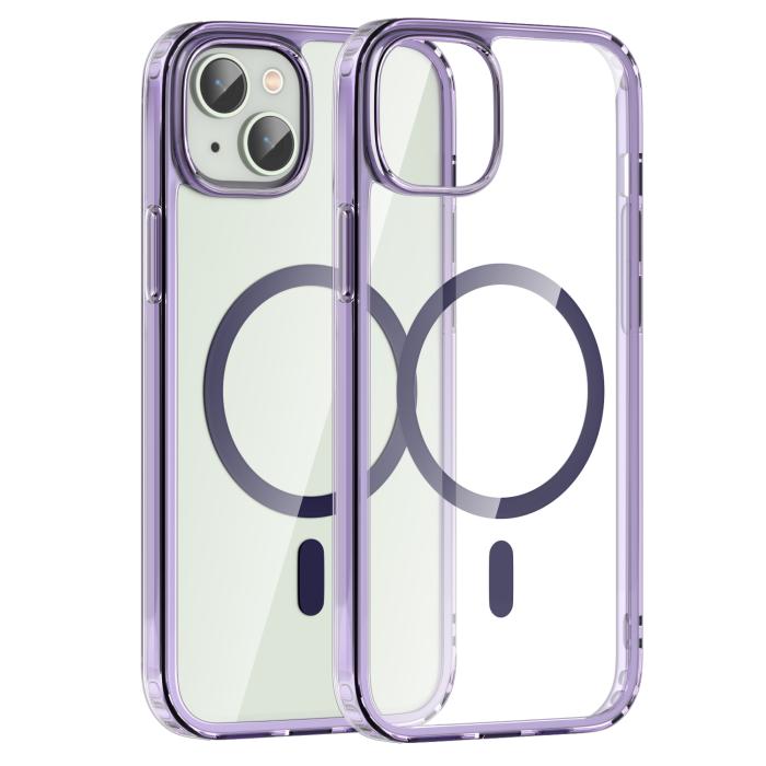 Bild 2, ColorPop ColorPop iPhone 15 Plus Skal CH MagSafe Transparent/Lila - Teknikhallen.se