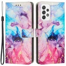  Samsung Galaxy A23 5G Fodral Marmor Bl&aring;/Lila - Teknikhallen.se