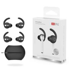 AHASTYLE AHASTYLE AirPods 2/1 2-PACK &Ouml;ronpluggar Silikon Storlek S Svart - Teknikhallen.se