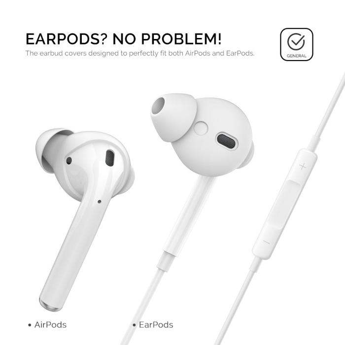 Bild 5, AHASTYLE AHASTYLE AirPods 2/1 3-PACK Öronpluggar Silikon Storlek L Svart - Teknikhallen.se