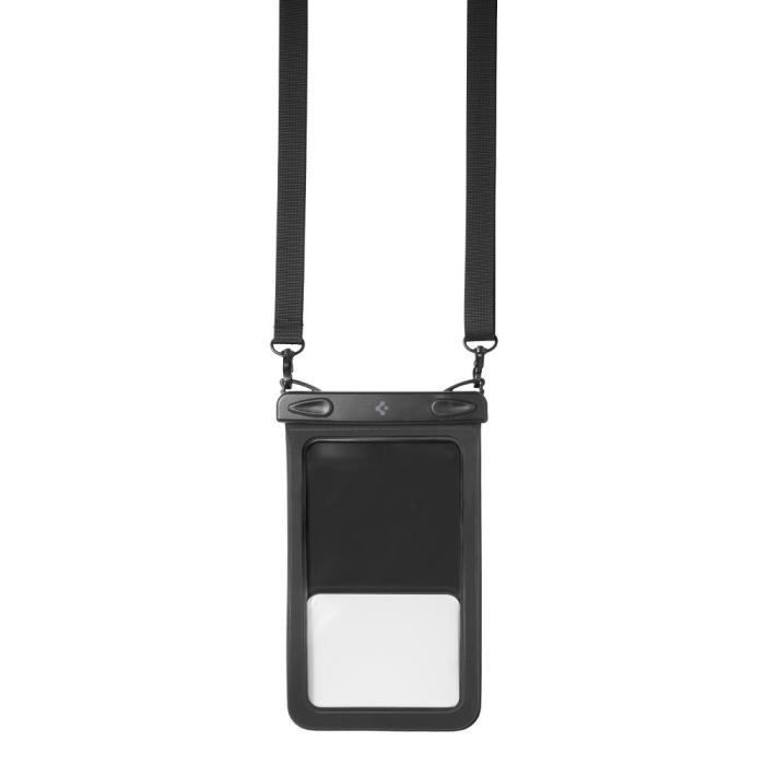 Bild 3, Spigen Spigen Universal Vattentät Väska Svart / Transparent - Teknikhallen.se