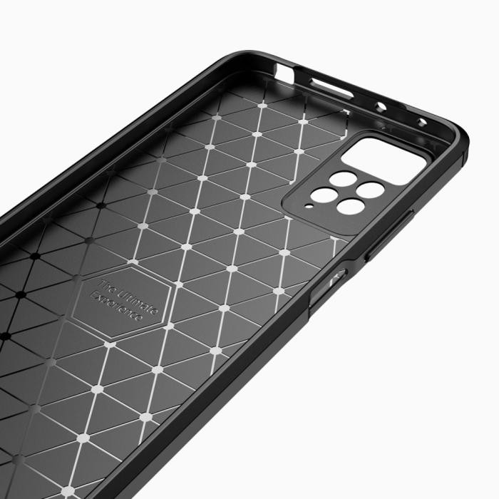 Bild 4,  Xiaomi Redmi Note 11 Pro 5G Skal Borstad Stål Textur Svart - Teknikhallen.se
