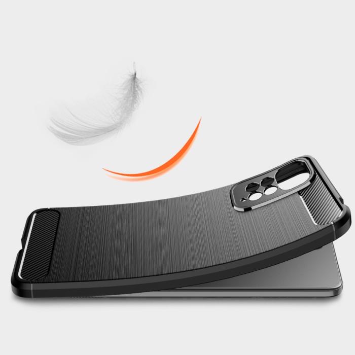Bild 6,  Xiaomi Redmi Note 11 Pro 5G Skal Borstad Stål Textur Svart - Teknikhallen.se