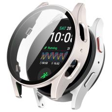  Galaxy Watch 7 40 mm Skal Med Sk&auml;rmskydd Off White - Teknikhallen.se