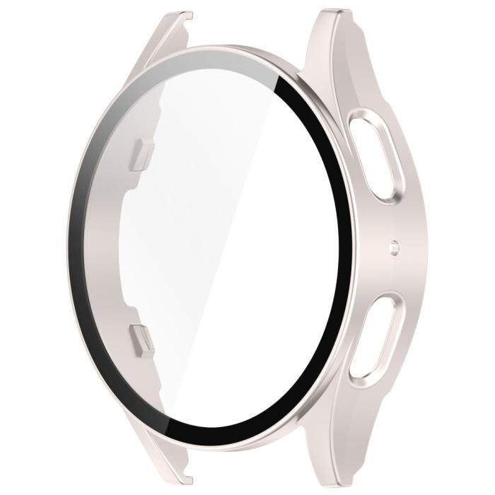 Bild 2,  Galaxy Watch 7 40 mm Skal Med Skärmskydd Off White - Teknikhallen.se