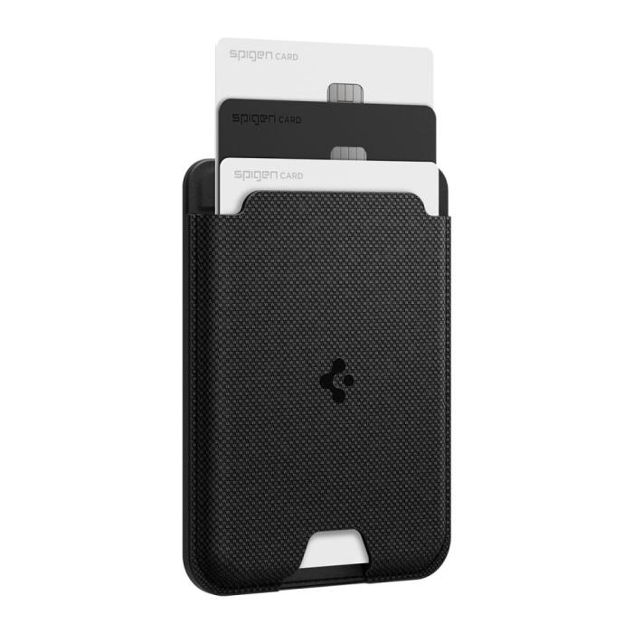 Bild 3, Spigen Spigen Magnetisk MagSafe Korthållare Urban Fit Wallet Svart - Teknikhallen.se