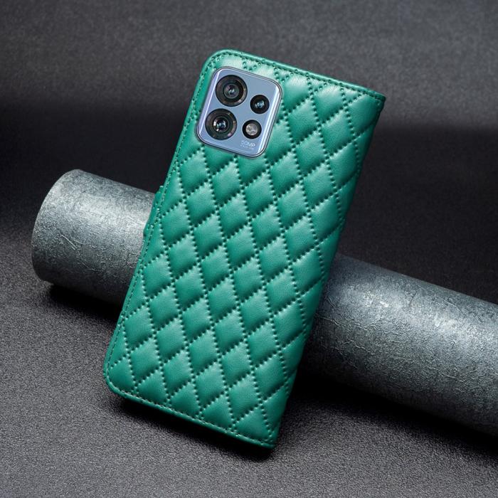 Bild 6,  Motorola Edge 40 Pro 5G Fodral Diamond Läder Grön - Teknikhallen.se