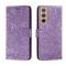  Samsung Galaxy S22 Fodral Flower Textur Lila - Teknikhallen.se