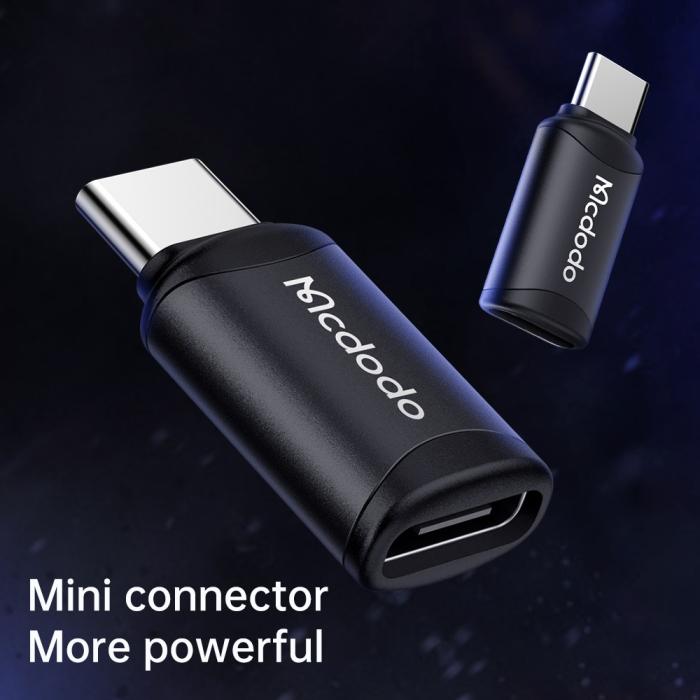 Bild 2, MCDODO Mcdodo MicroUSB Hona - USB-C Hane Adapter Svart - Teknikhallen.se