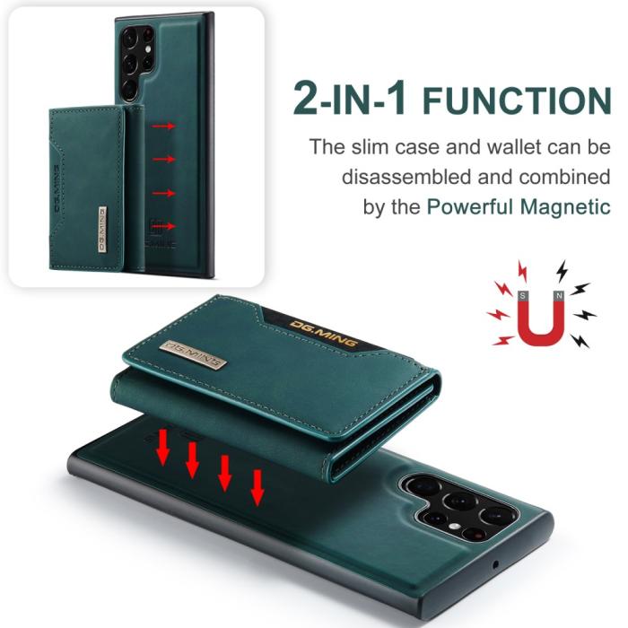 Bild 6, DG.MING DG.MING Galaxy S25 Ultra Skal Med Magnetisk Plånbok Grön - Teknikhallen.se
