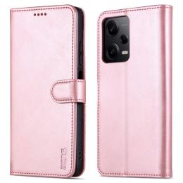 AZNS AZNS Xiaomi Redmi Note 12 Pro 5G Fodral Läder Roséguld - Teknikhallen.se