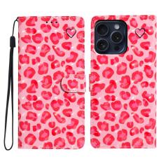  iPhone 16 Pro Fodral Rosa Leopard M&ouml;nster - Teknikhallen.se