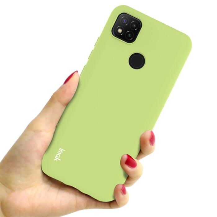 Bild 4, IMAK IMAK Xiaomi Redmi 9C Skal Skin Touch Grön - Teknikhallen.se