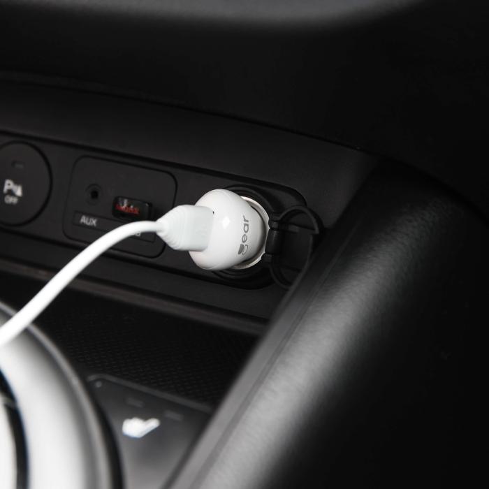 Bild 3, Gear GEAR Billaddare 1xUSB 1A MicroUSB Kabel 1m Vit - Teknikhallen.se