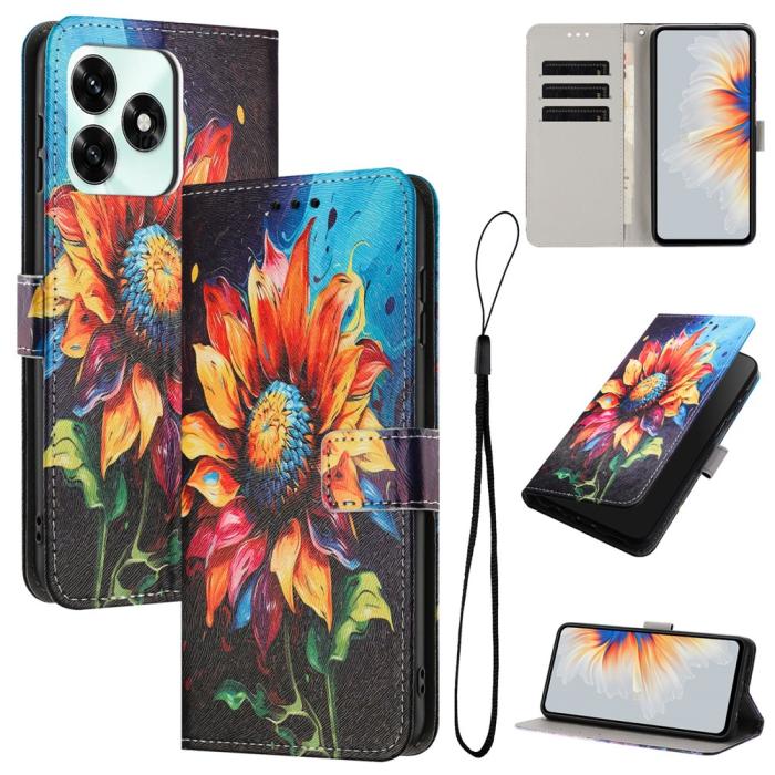 Bild 2,  Honor X5c Plus Fodral Med Tryck Solros - Teknikhallen.se