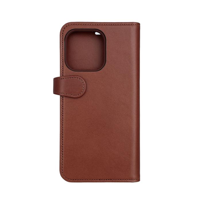 Bild 3, Buffalo Buffalo iPhone 15 Pro Max Fodral 2in1 Äkta Läder Brun - Teknikhallen.se
